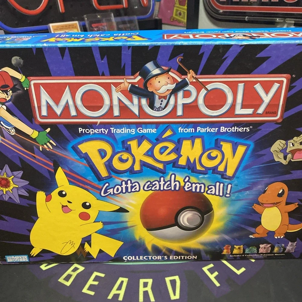 1999 Pokemon Monopoly Collectors Edition HASBRO 100% Complete w/ 6 Minis